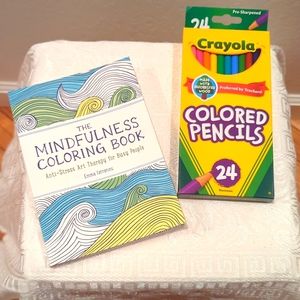 COLOR BOOK and PENCILS. NEW